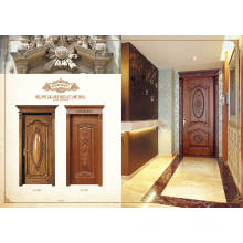 Madeira de teca Design da porta principal Portas de madeira sólida